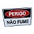 Placa DE Sinalização PERIGO NÃO FUME 20 X 30 CM - Imagem 1