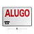 KIT 4 PlacaS DE Sinalização 30x20 FRASE Alugo, locação - Imagem 4