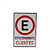 KIT 10 PlacaS DE Sinalização 30x20 Estacionamento Clientes - Imagem 2