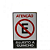 KIT 2 PlacaS DE Sinalização 30x20 Atenção Sujeito a Guincho - Imagem 2