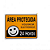 KIT 2 PlacaS de Sinalização 15x20 área Protegida 24 Horas - Imagem 2