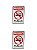 KIT 2 PlacaS DE Sinalizacão 20x15 Proibido Fumar C/ NFE - Imagem 1