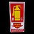 Placa de Sinalização extintor CO2 BC 15x30 inflamaveis - Imagem 2