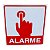 Placa de Sinalização ALARME 20X20 CM - Imagem 1
