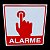 Placa de Sinalização ALARME 20X20 CM - Imagem 2