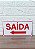 Placa de Sinalização saida seta para esquerda 15x30 cm - Imagem 3