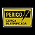 kit 2 Placas de Sinalização perigo cerca eletrificada 10x15 - Imagem 2