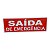 Placa de Sinalização saida de emergencia 10x30 cm vermelha - Imagem 3