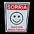 Placa de Sinalização 15x20 SORRIA VOCE ESTA SENDO FILMADO - Imagem 2