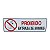 Placa de Sinalização proibido a entrada de animais 10x30 cm - Imagem 1
