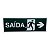 Placa de Sinalização SAIDA SETA PARA DIREITA 15x30 cm - Imagem 1