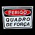 Placa de Sinalização 15x20 PERIGO QUADRO DE FORÇA - Imagem 2