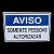 Placa de Sinalização aviso SOMENTE PESSOAS AUTORIZADAS 15x25 - Imagem 2