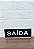 Placa de Sinalização SAIDA 15x30 cm VERDE letra BRANCA - Imagem 3