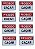 KIT COMBO 8 Placa DE Sinalização proibido caçar 20 X 30 CM - Imagem 1