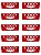 KIT COMBO 10 Placa DE Sinalização LIXO AQUI 20X30CM VERMELHO - Imagem 1