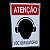 KIT COMBO 10 Placa Sinalização OBRIGATORIO ABAFADOR OUVIDO - Imagem 2