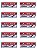 KIT COMBO 10 Placa DE Sinalização ANDE NÃO CORRA 20 X 30 CM - Imagem 1