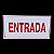 KIT COMBO 10 Placa de Sinalização entrada 15x30 cm branca - Imagem 3