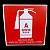 KIT COMBO 10 Placa de Sinalização EXTINTOR AGUA 20X20 CM - Imagem 3