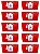 KIT COMBO 10 Placa de Sinalização EXTINTOR AGUA 20X20 CM - Imagem 1