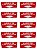 KIT COMBO 10 Placa Sinalização SAIDA DE EMERGENCIA 20X30 CM - Imagem 1