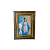 QUADRO COM MOLDURA RESINADO RAINHA DA PAZ 20,5X15,5 santa - Imagem 1