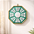 Quadro Feng Shui Baguá Espelhado TALISMÃ verde 14 CM - Imagem 1