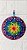 Quadro Mandala Pintada À Mão SOL 14 Cm Decoração DE VIDRO - Imagem 3