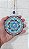 Mandala Porcelana Olho Grego proteção parede amuleto 25 CM - Imagem 2
