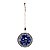 Mandala Porcelana Olho Grego proteção enfeite amuleto 25 CM - Imagem 1