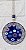 Mandala Porcelana Olho Grego proteção enfeite amuleto 25 CM - Imagem 3