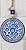 Mandala Porcelana Olho Grego turco talisma amuleto 20 CM - Imagem 2