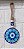 Mandala vidro Olho Grego proteção talisma amuleto 20 CM P - Imagem 5