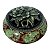 INCENSARIO TURÍBULO DE METAL Porcelana 7 CM DEFUMADOR VERDE - Imagem 1