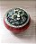 INCENSARIO TURÍBULO METAL Porcelana 10 CM DEFUMADOR VERMELHO - Imagem 2