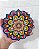 Quadro MANDALA Enfeite de Parede Porcelana COLORIDA FLORAL - Imagem 3