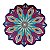 Quadro MANDALA Enfeite DECORAÇÃO Porcelana COLORIDA FLORAL - Imagem 1