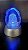 Enfeite Cristal Luz Led colorido Lasca Face Jesus Cristo - Imagem 1