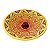 Incensário de cerâmica Peruano AMARELO 14 cm para 3 incenso - Imagem 2