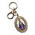 CHAVEIRO RELIGIOSO PEROLADO STRASS OVAL APARECIDA - Imagem 1