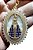CHAVEIRO RELIGIOSO PEROLADO STRASS OVAL APARECIDA - Imagem 4