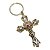 CHAVEIRO CRUZ SÃO BENTO DOURADO BRANCO RELIGIOSO CRUCIFIXO - Imagem 1