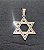 Pingente Aço inox Estrela de Davi grande prata 5 x 6,5 cm - Imagem 4