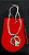 COLAR corrente AÇO INOX Snake 45cm coração N. SRA. APARECIDA - Imagem 4