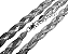 Colar gargantilha Corrente Aço Inox Snake Trançada 9mm x50cm - Imagem 9