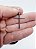 Pingente religioso Aço cirurgico Inox Cruz lisa 4 cm prata - Imagem 4