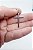Pingente religioso Aço cirurgico Inox Cruz lisa 4 cm prata - Imagem 6