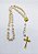 Terço FLORZINHA Nossa Senhora Aparecida contas 10 mm BRANCO - Imagem 3