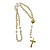 Terço FLORZINHA Nossa Senhora Aparecida contas 10 mm BRANCO - Imagem 1